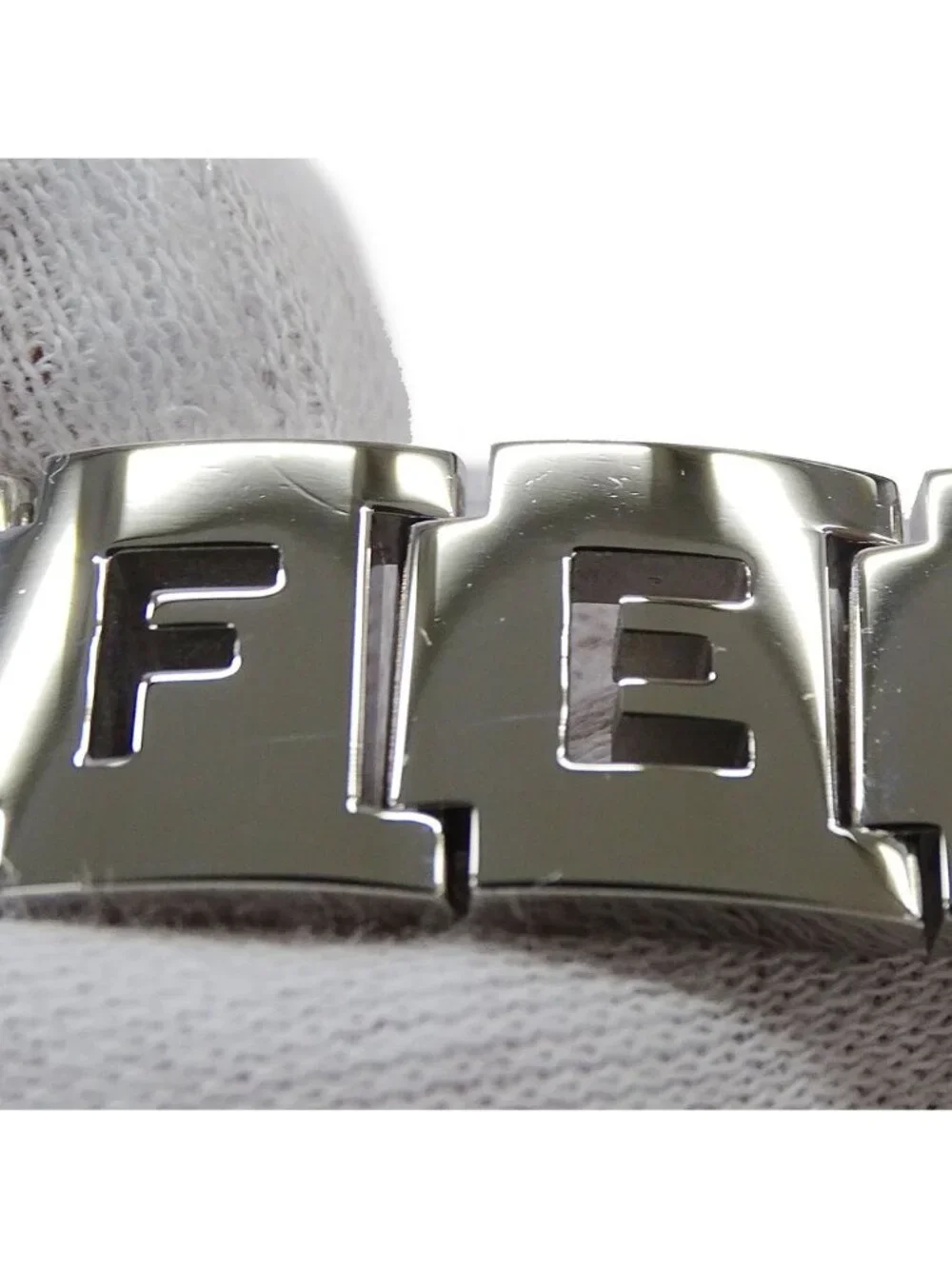 Fendi Watch Orologi Quartz Stainless Steel Silver Black